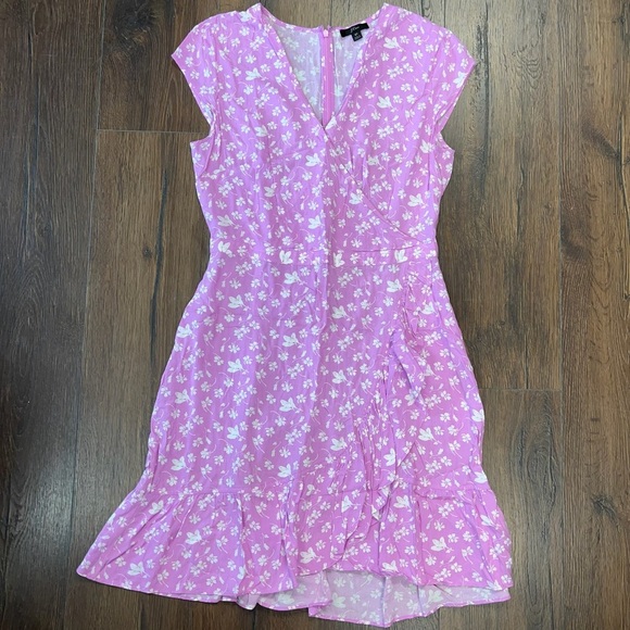 J.Crew ruffle front faux wrap dress SZ 8T - Picture 2 of 5
